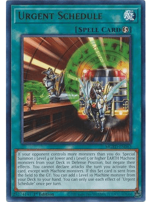 Urgent Schedule - MGED-EN063 - Rare