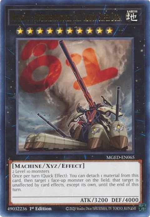 Number 81: Superdreadnought Rail Cannon Super Dora - MGED-EN065 - Rare