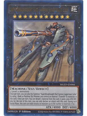 Superdreadnought Rail Cannon Juggernaut Liebe - MGED-EN066 - Rare