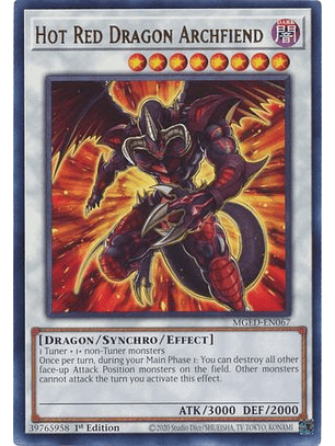 Hot Red Dragon Archfiend - MGED-EN067 - Rare