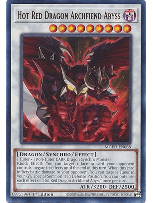 Hot Red Dragon Archfiend Abyss - MGED-EN068 - Rare
