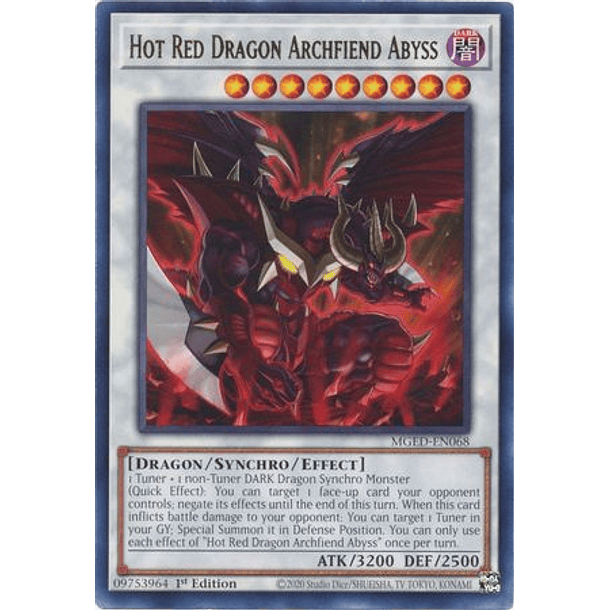 Hot Red Dragon Archfiend Abyss - MGED-EN068 - Rare