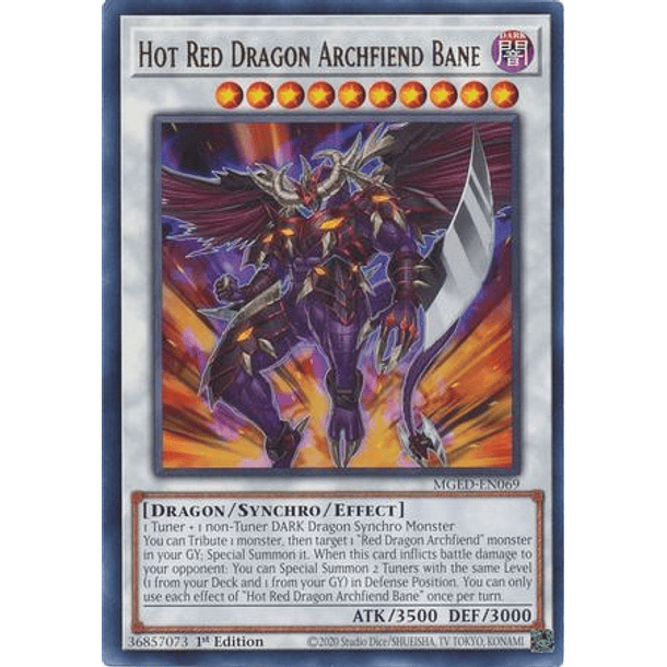 Hot Red Dragon Archfiend Bane - MGED-EN069 - Rare
