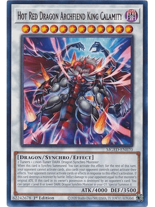 Hot Red Dragon Archfiend King Calamity - MGED-EN070 - Rare