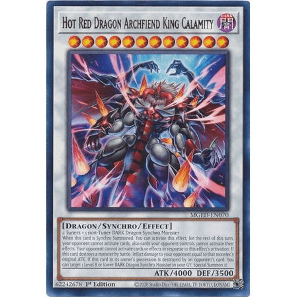 Hot Red Dragon Archfiend King Calamity - MGED-EN070 - Rare