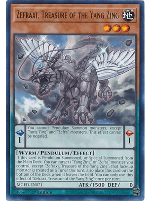 Zefraxi, Treasure of the Yang Zing - MGED-EN071 - Rare