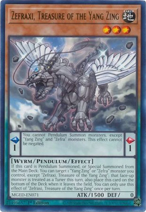 Zefraxi, Treasure of the Yang Zing - MGED-EN071 - Rare