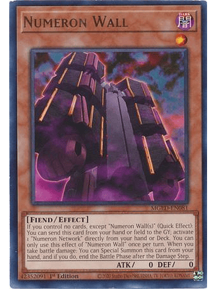 Numeron Wall - MGED-EN081 - Rare