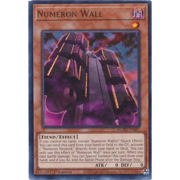 Numeron Wall - MGED-EN081 - Rare