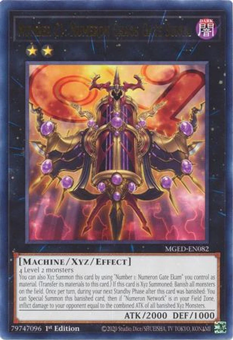 Number C1: Numeron Chaos Gate Sunya - MGED-EN082 - Rare