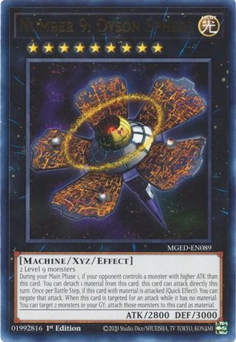 Number 9: Dyson Sphere - MGED-EN089 - Rare