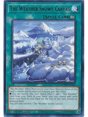 The Weather Snowy Canvas - MGED-EN098 - Rare