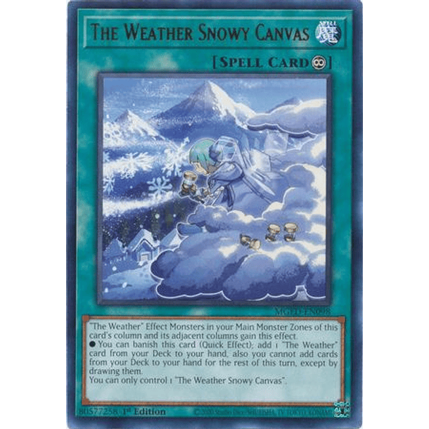 The Weather Snowy Canvas - MGED-EN098 - Rare