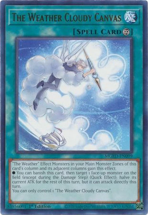 The Weather Cloudy Canvas - MGED-EN099 - Rare
