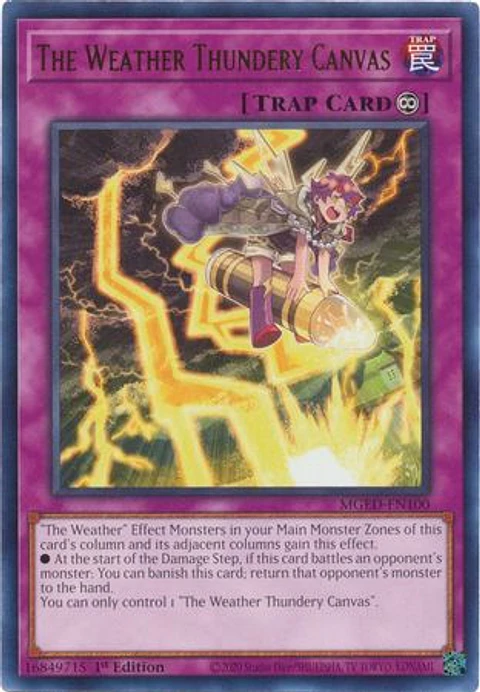 The Weather Thundery Canvas - MGED-EN100 - Rare