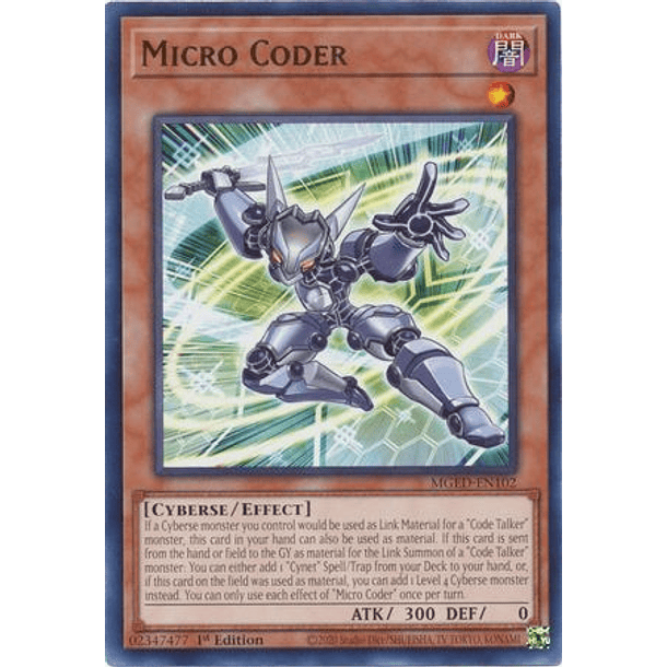 Micro Coder - MGED-EN102 - Rare