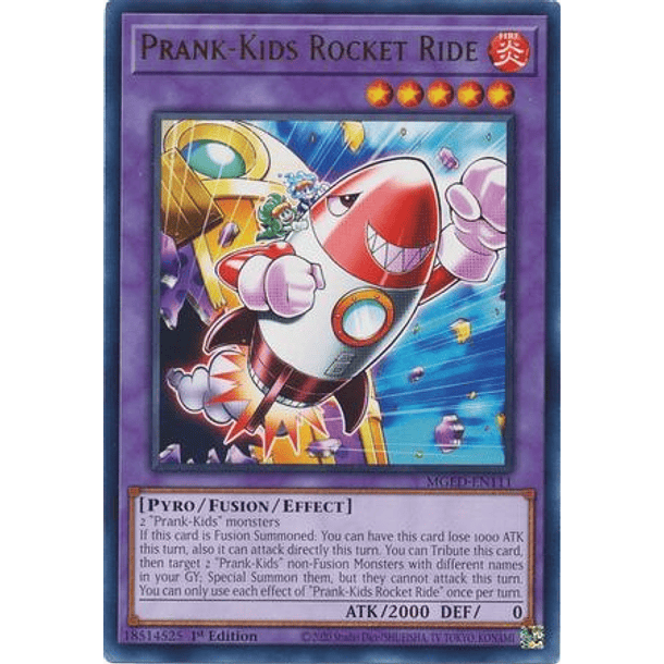 Prank-Kids Rocket Ride - MGED-EN111 - Rare