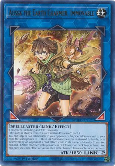 Aussa the Earth Charmer, Immovable - MGED-EN121 - Rare