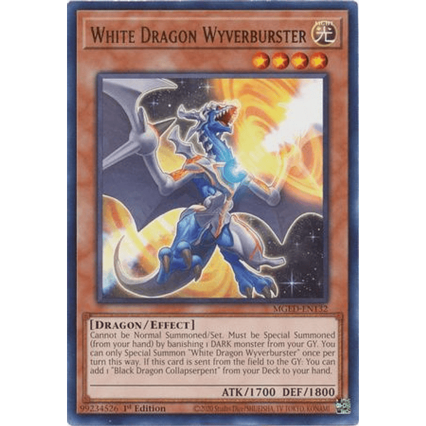 White Dragon Wyverburster - MGED-EN132 - Rare 