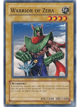 Warrior of Zera - YSD-EN006 - Common