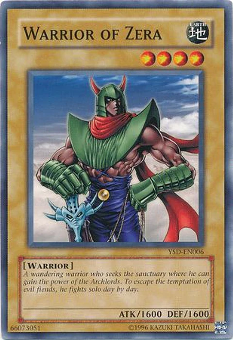 Warrior of Zera - YSD-EN006 - Common