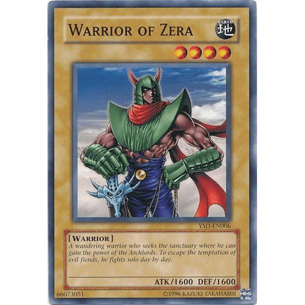 Warrior of Zera - YSD-EN006 - Common