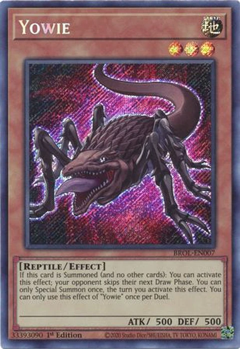 Yowie - BROL-EN007 - Secret Rare