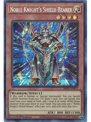 Noble Knight's Shield-Bearer - BROL-EN017 - Secret Rare