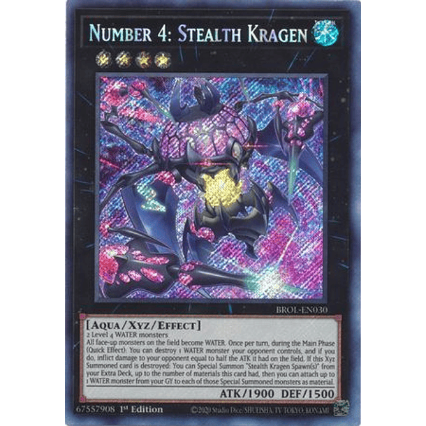 Number 4: Stealth Kragen - BROL-EN030 - Secret Rare