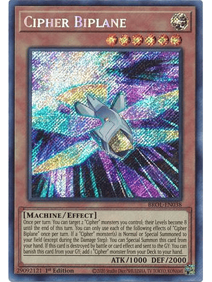 Cipher Biplane - BROL-EN038 - Secret Rare