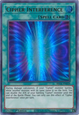 Cipher Interference - BROL-EN039 - Ultra Rare 1