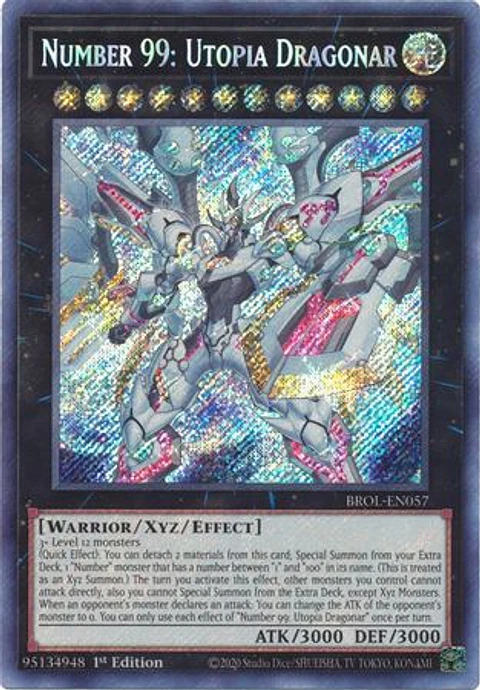 Number 99: Utopia Dragonar - BROL-EN057 - Secret Rare