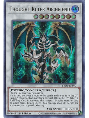 Thought Ruler Archfiend - BROL-EN070 - Ultra Rare