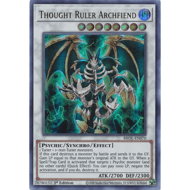 Thought Ruler Archfiend - BROL-EN070 - Ultra Rare