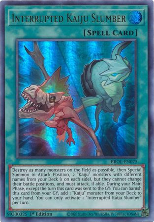 Interrupted Kaiju Slumber - BROL-EN075 - Ultra Rare 1