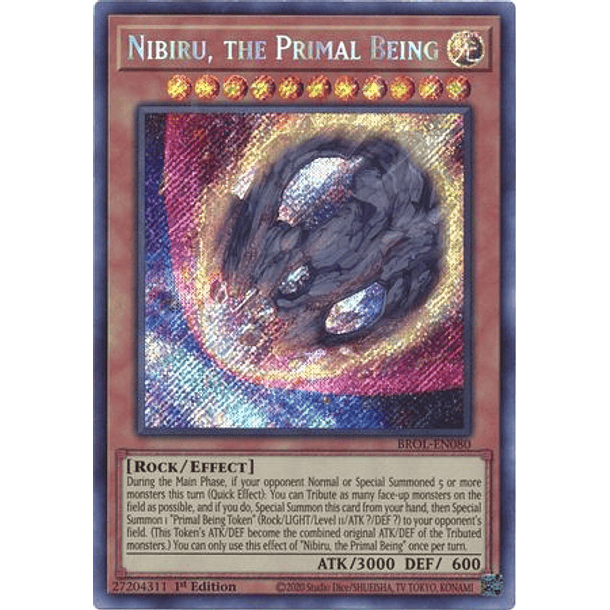 Nibiru, the Primal Being - BROL-EN080 - Secret Rare