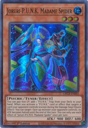 Joruri-P.U.N.K. Madame Spider - GRCR-EN003 - Super Rare 1