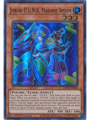 Joruri-P.U.N.K. Madame Spider - GRCR-EN003 - Super Rare
