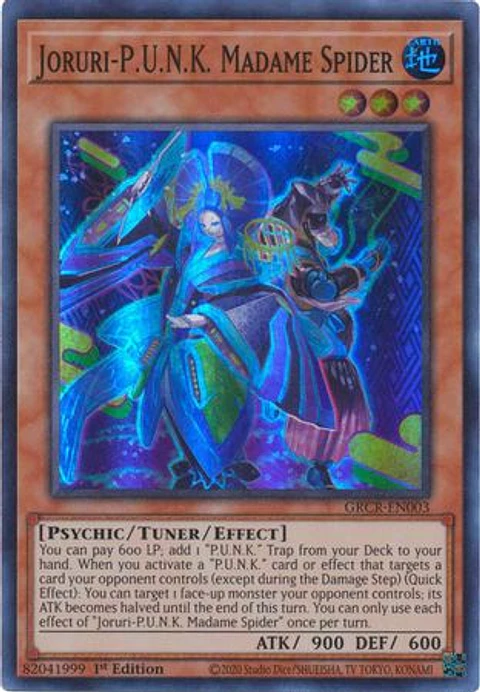 Joruri-P.U.N.K. Madame Spider - GRCR-EN003 - Super Rare