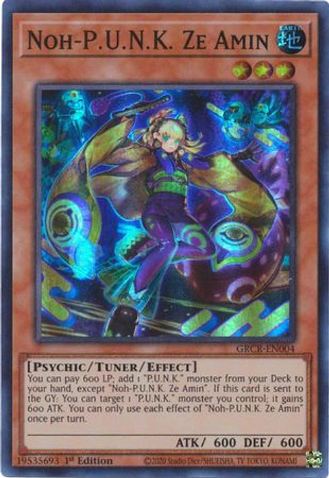 Noh-P.U.N.K. Ze Amin - GRCR-EN004 - Super Rare