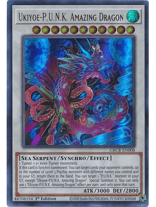 Ukiyoe-P.U.N.K. Amazing Dragon - GRCR-EN008 - Ultra Rare
