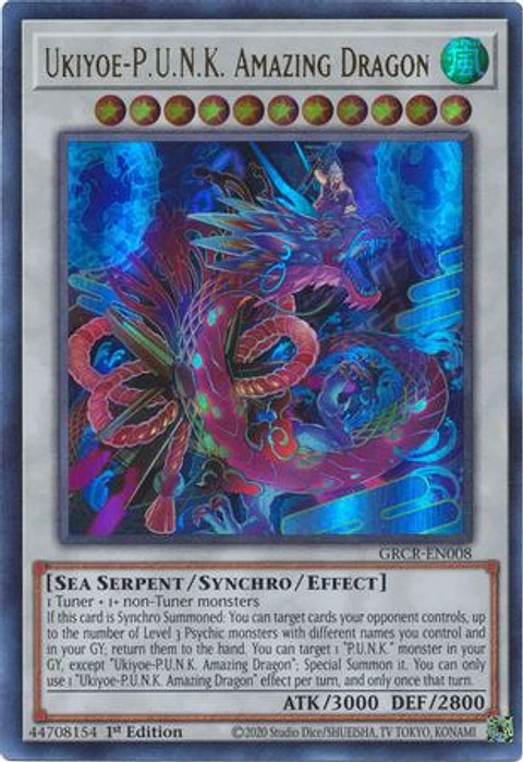 Ukiyoe-P.U.N.K. Amazing Dragon - GRCR-EN008 - Ultra Rare