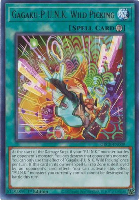 Gagaku-P.U.N.K. Wild Picking - GRCR-EN009 - Rare 