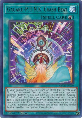 Gagaku-P.U.N.K. Crash Beat - GRCR-EN010 - Rare 1