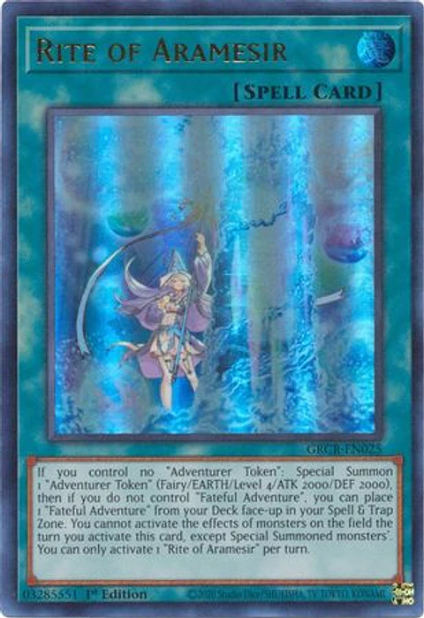 Rite of Aramesir - GRCR-EN025 - Ultra Rare