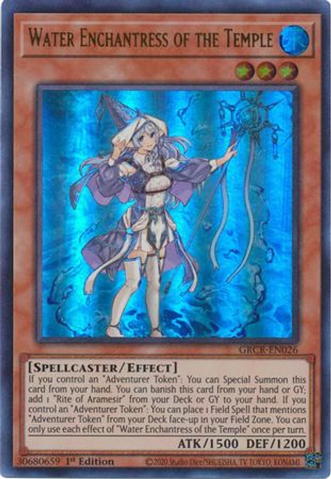Water Enchantress of the Temple - GRCR-EN026 - Ultra Rare