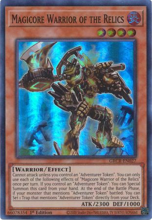 Magicore Warrior of the Relics - GRCR-EN027 - Super Rare 1