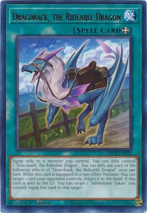 Dracoback, the Rideable Dragon - GRCR-EN032 - Rare