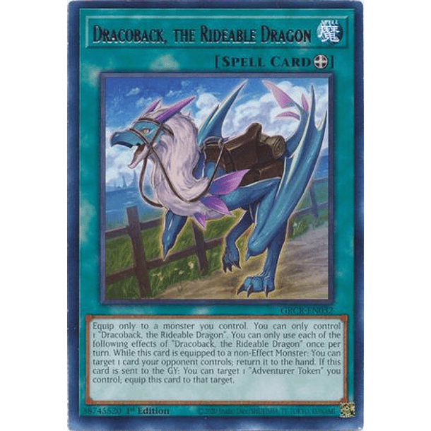 Dracoback, the Rideable Dragon - GRCR-EN032 - Rare
