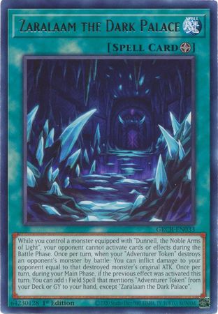 Zaralaam the Dark Palace - GRCR-EN033 - Rare 1